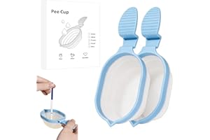 2 Urine Cups for Pregnancy Tests Collapsible Pee Cup Leak-Proof Urine Sample Cups for Home Fertility Testing