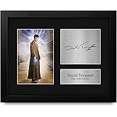 HWC Trading David Tennant Dr Who Gifts USL Framed Printed Signed Autograph Picture for TV Show Fans - US Letter Size