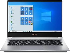 Acer Swift 3 14”FHD IPS LED Premium Laptop | Intel Core i5-8265U | 8GB DDR4 | 512GB SSD | Backlit Keyboard | Fingerprint Reader | Windows 10 Pro | Silver | with Portable Laptop Stand Bundle