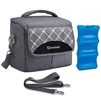 lekebaby breast milk cooler bag