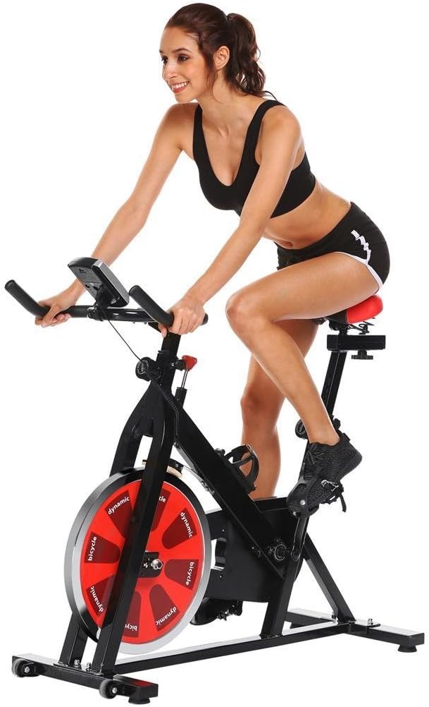 KOUYE- IndoorCycling Bikes/Fitness Bike Exercise Fitness Trainer Cycling Sports Professional Fitness Trainer for Speed, Distance, time, Calories for Home