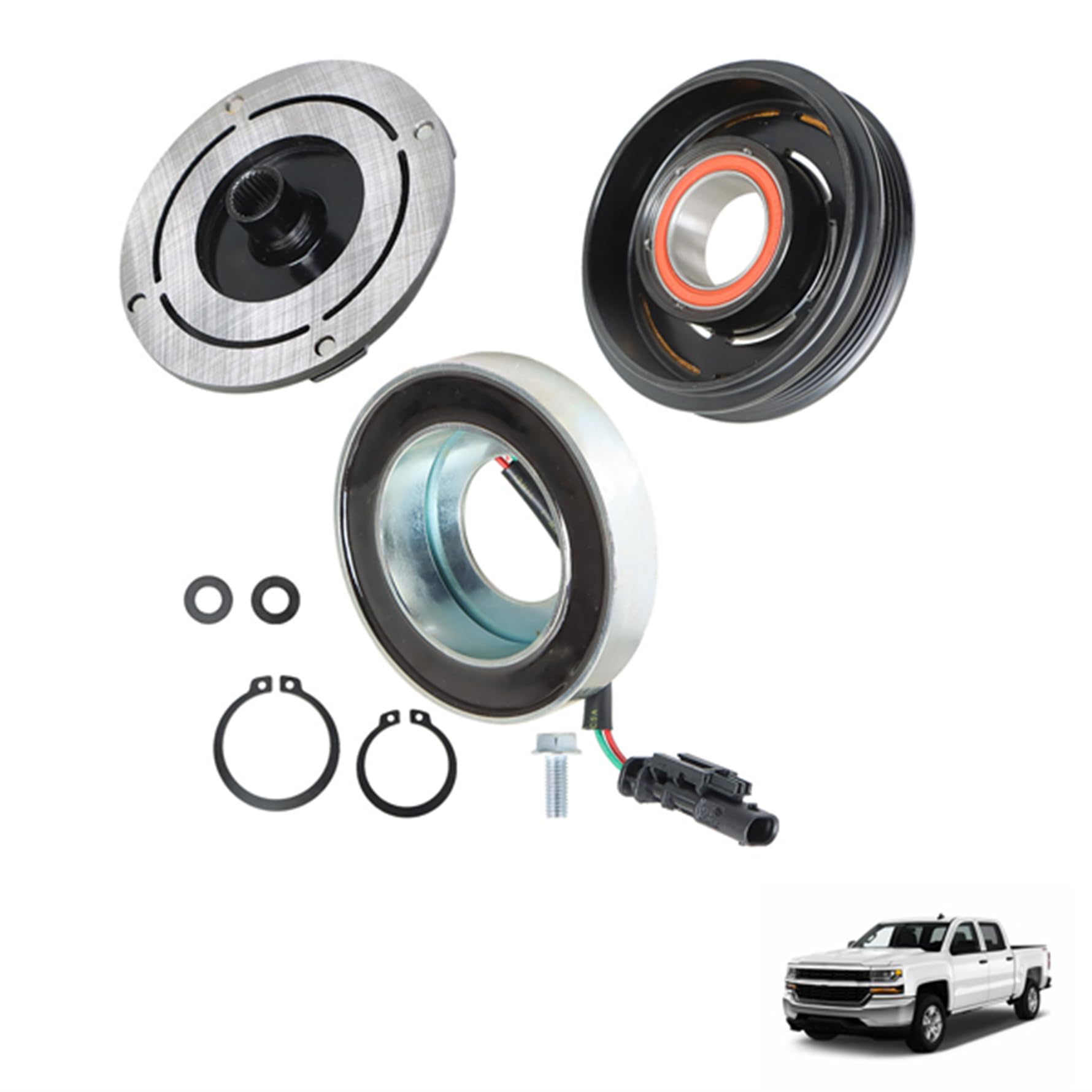 Photo 1 of munirater A/C Compressor Clutch Kit Replacement for 2014-2018 Silverado 1500/Silverado 2500 15-40545 23505629 22986662 84317500