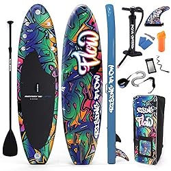 SereneLife Inflatable Stand Up Paddle Boardwith