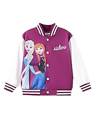 Disney Frozen Elsa Anna Little Girls Varsity Bomber