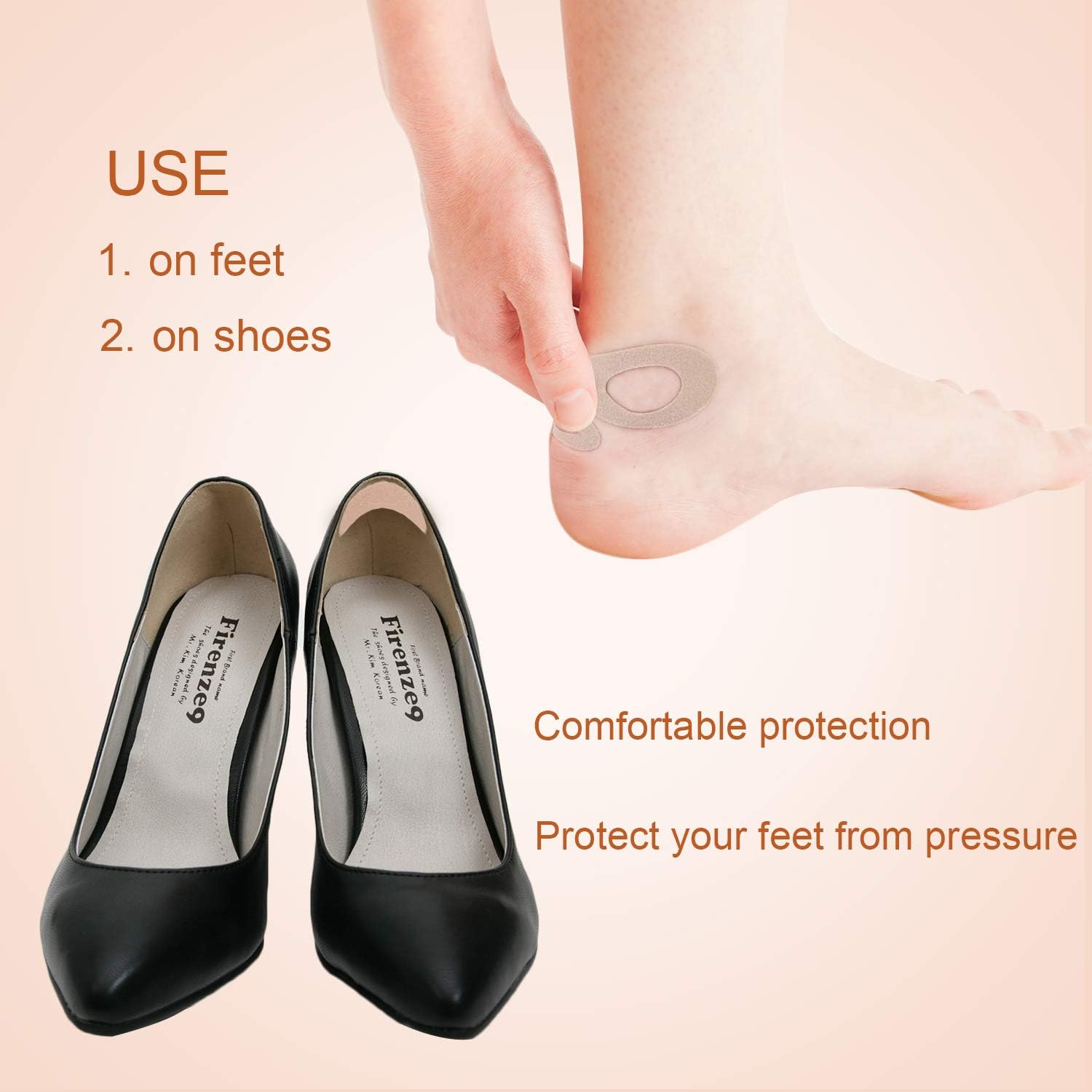 Moleskin Tape Flannel Adhesive Pads Heel Stickers Blister Prevention Pads Anti-wear Heel Pads for Feet Fabric Padding, 11 Shapes (110 Pieces): Health & Personal Care
