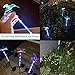 Doingart Garden Solar Lights Outdoor - 3 Pack Solar Stake Light Multi-Color Changing LED Garden Lights, Decorative Lights, Solar Powered Stake Light (Hummingbird Solar Garden Light)