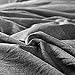 Doffapd Duvet Cover Queen, Washed Cotton Duvet Cover Set - 3 Piece (Queen, Dark Gray)