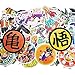 Dragon Ball Z Laptop Stickers 100Pcs Anime Waterproof Stickers for Skateboard Luggage Helmet Guitar