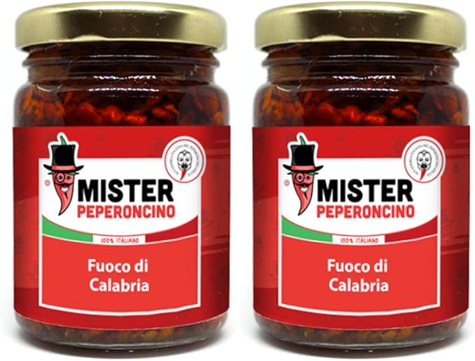 Fuoco Di Calabria 90 Gr X 2 Crema Piccante Al Peperoncino Mister Peperoncino Amazon It Alimentari E Cura Della Casa