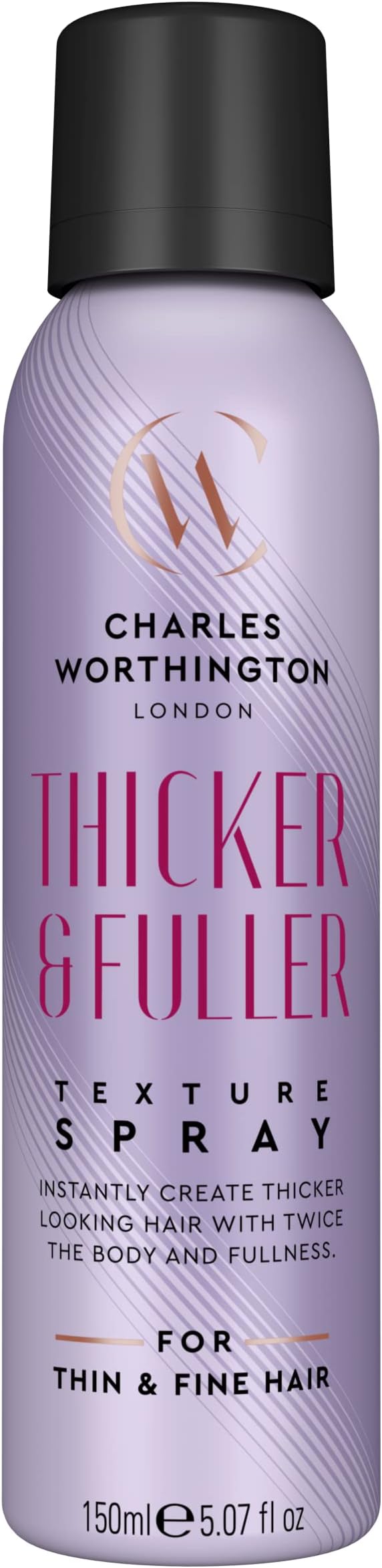 Charles Worthington Thicker Fuller Texture Spray for Fine Hair 150ml Volumising