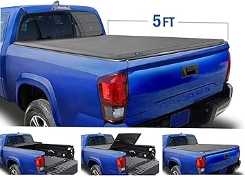 Amazon Com Tyger Auto T3 Soft Tri Fold Truck Bed Tonneau Cover Compatible With 2019 2020 Toyota Tacoma Fleetside 5 Bed 60 Tg Bc3t1630 Automotive