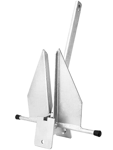 YOUNG MARINE BOAT ANCHOR FLUKE ANCHOR 8 LB 10 LB 13 LB FOR DIFFERENT SIZE BOATS PONTOON, DECK, FISHING, AND SAIL (8LB FOR BOATS 12-22FT)