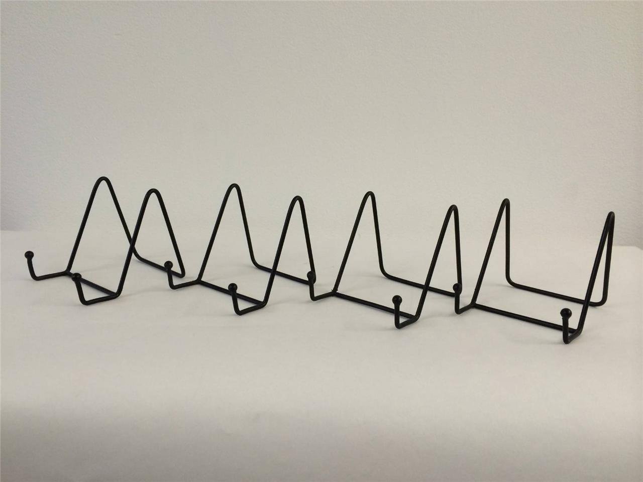 Chattels 4 x Small Black iron Wire Easels 8cm Artwork Picture Photo Book Holder Stand AA-04