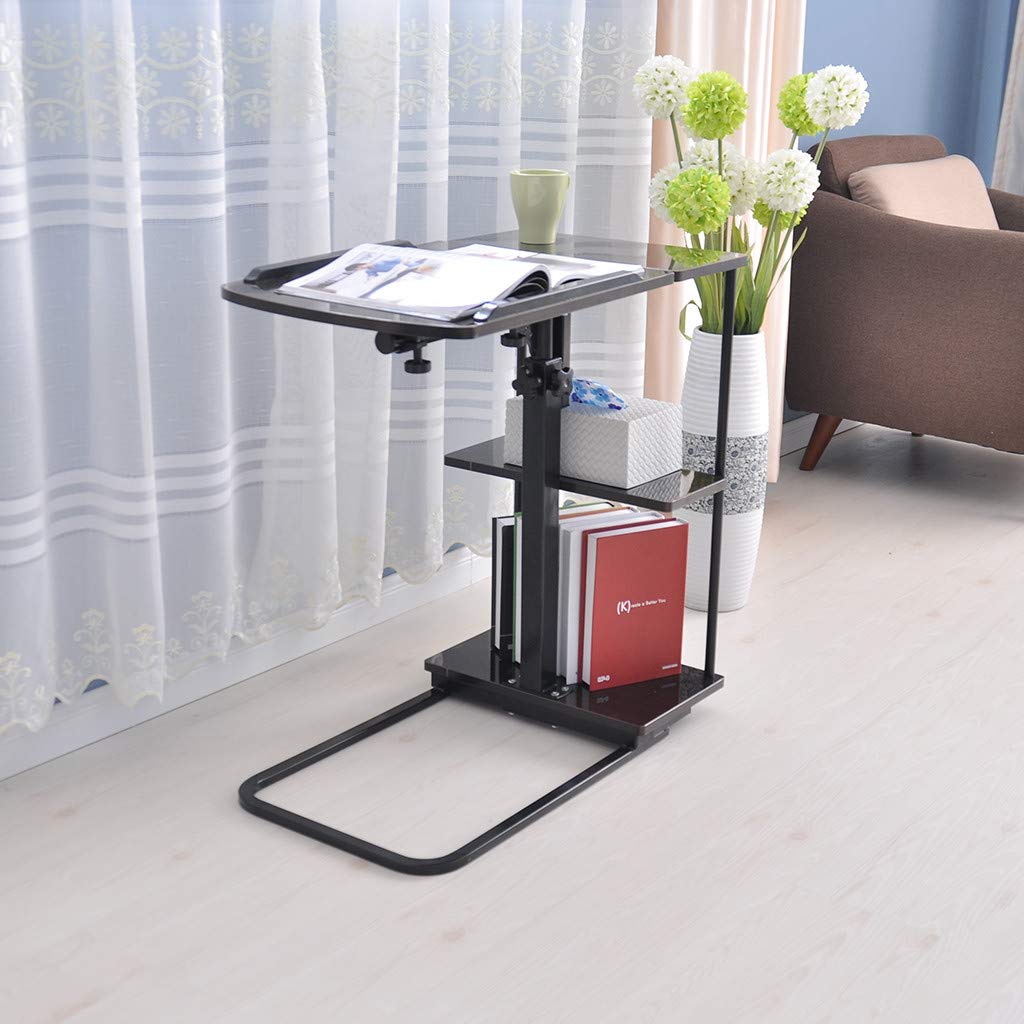 compact computer desk with printer shelf