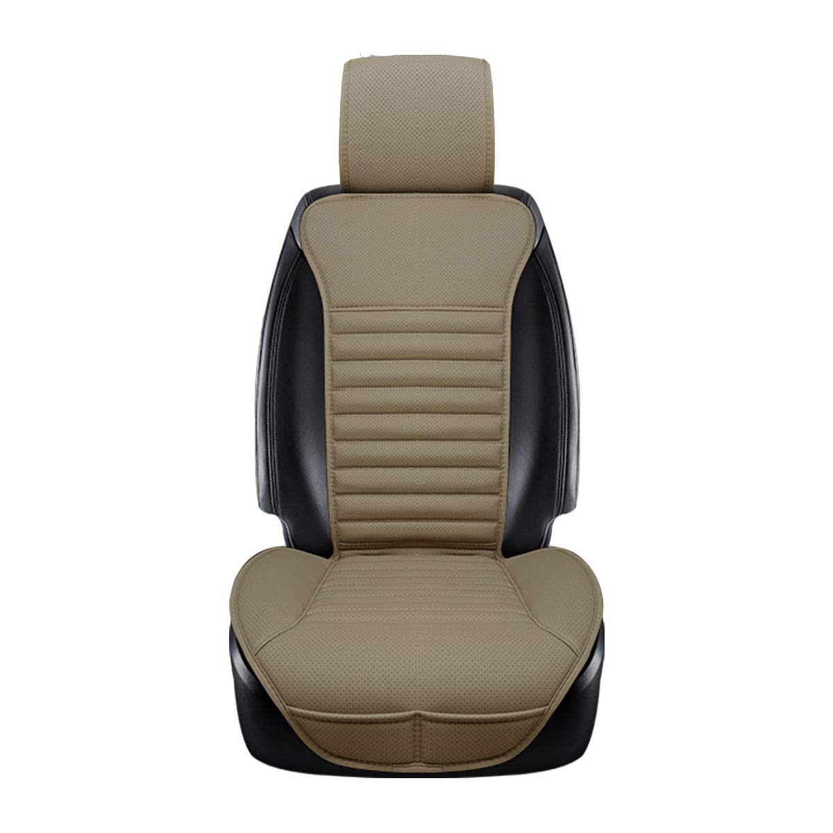 EDEALYN OQP020Beige Universal Charcoal +PU Leather car seat cover Car