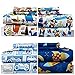Dor Extreme Super Soft Luxury Twin Rocket Ship Bed Sheet Set in 8 Different Prints, Navy, 3 Piece