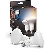 Philips Hue Smart 85W BR30 LED Bulb - White Ambiance Warm-to-Cool White Light - 2 Pack - 1200LM - E26 - Indoor - Control with Hue App - Compatible with Alexa, Google Assistant and Apple Homekit