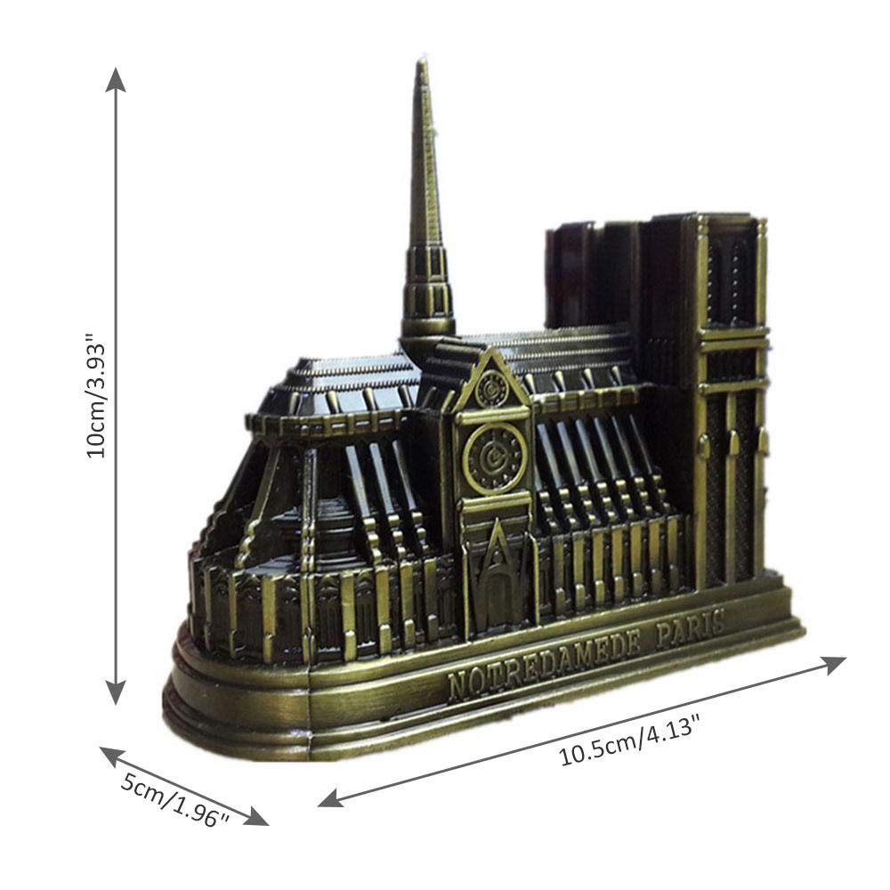 Layopo Notre Dame De Paris Memorial Model Creative Replica Notre Dame Cathedral 3d Model Architectural Model Zinc Alloy Metal For Home Office Decoration Birthday Amazon In Home Kitchen