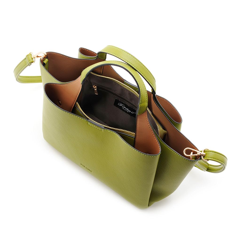 FIRANO A402654 Bi-Color Handbag, Women's Arno Label, Filano, Daily Bag, Office Casual, Magazine Listed, Lightweight 2-Way Bag