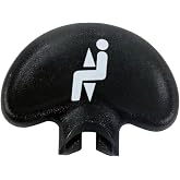GCDI Replacement Height Adjustable Knob for Post 2004 Herman Miller Classic Aeron Chair, Black (Graphite), Includes Height Adjustment Knob, Fits Latest Version with Grooved/Flat Style Handles