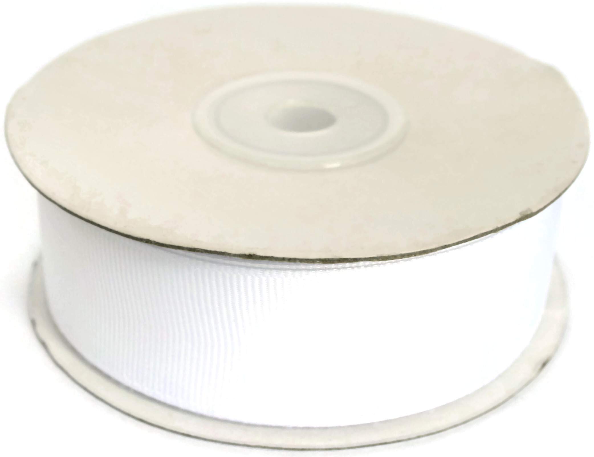 Jajasio Grosgrain Ribbon 20 Metre Roll 15 mm Wide 01 - White