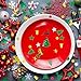 Aneco 150g/6000 Pieces Christmas Confetti Pentagram,Snowflake,Santa,Pine,Merry Christmas Alphabet,Sequin,Poinsettia Flowers,Gift,Bell,Angel,Snowman,Elk Table Confetti Bright Christmas Decoration Set¡­