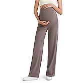 G4Free Women's Maternity BareFeel Wide Leg Yoga Pants