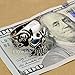 LINSION Vintage Skull Ring Stainless Steel Blue CZ Eyes Black Silver Tone Mens Jewerly 3A201