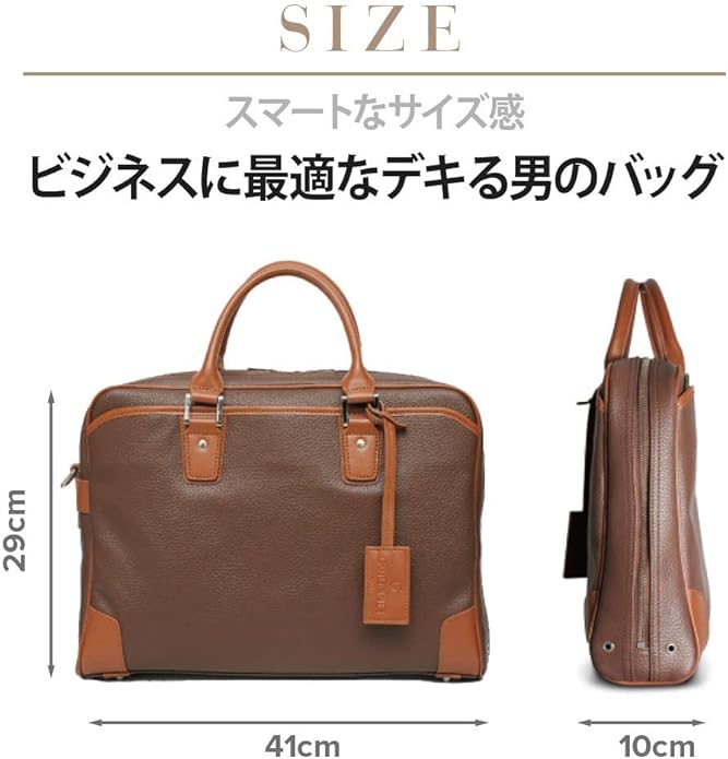 Amazon Co Jp ビジネスバッグ ブリーフケース 2way 本革 レザー メンズ オリーブ オリーブ ダークブラウン ギオネ シューズ バッグ