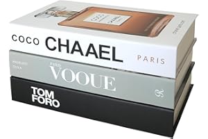 PTShadow 3 Pcs Decorative Books Aesthetic Chic Faux Book Set for Room Décor,Modern Home Decor Coffee Table Decor