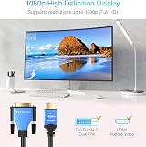 BlueRigger HDMI to DVI Cable 1M High-Speed Bi-Directional Adapter view 2