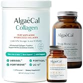 ALGAECAL Calcium, Vitamin D3 &amp; Collagen Bundle &ndash; Collagen with Clinically-Supported Verisol, Fortibone &amp; Fortigel, Plus 13 Bone Supporting Minerals and Vitamin ADEK for Bone Health &amp; Anti-Aging