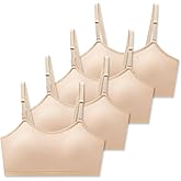 SALIA GIRL Sport Cami Bras Cotton for Teens Girls Training Bras 10-16 with Adjustable Straps Fixed Pads