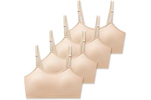 SALIA GIRL Sport Cami Bras Cotton for Teens Girls Training Bras 10-16 with Adjustable Straps Fixed Pads