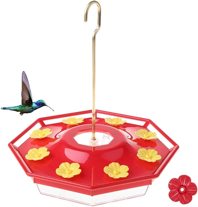 PT Hummingbird Feeder, 18 oz Hummingbird feeders for Outdoors, Hanging