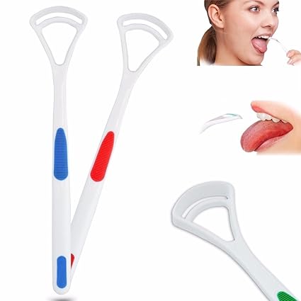 Gison's 2 Pcs Soft Tongue Cleaner Oral Brush Dental Cleaner Scraper Mouth Cleaner