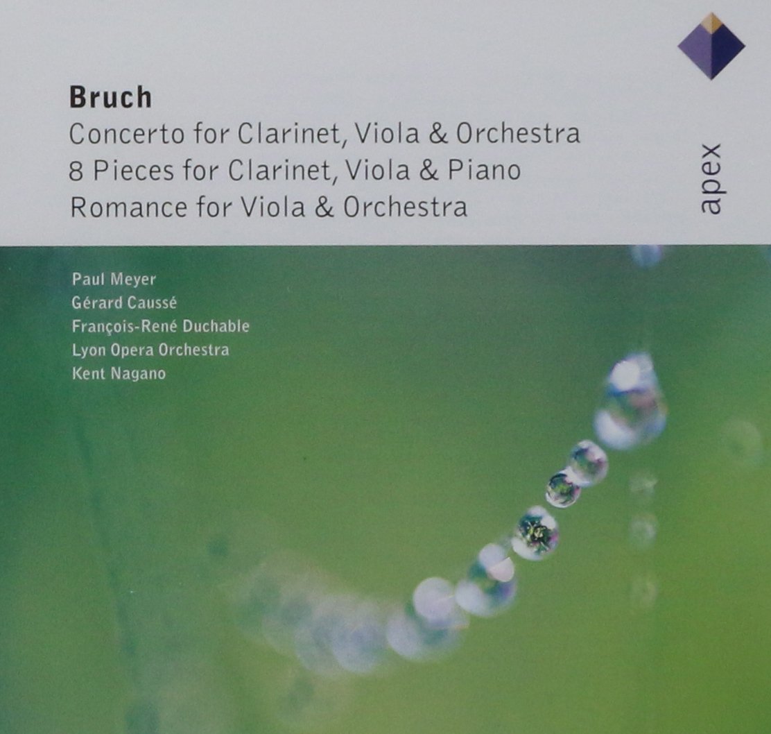 Max Bruch Concerto pour et alto, 8 pièces pour