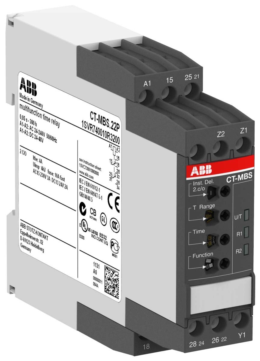 abb-entrelec ct-mbs. 22P – Timer ct-mbs. 22 poles 2 with C Spring