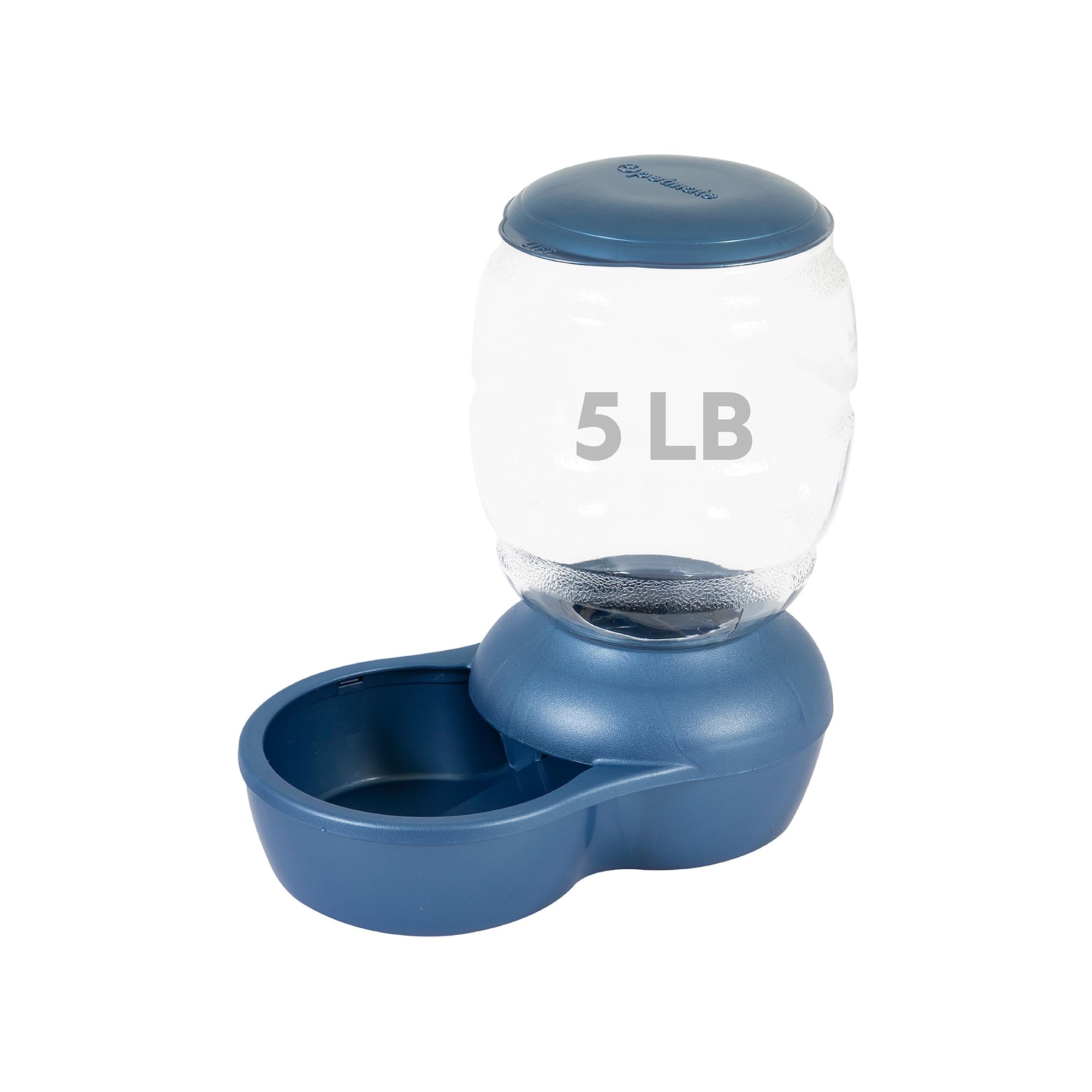 Photo 1 of Petmate Replendish Gravity Feeder, 5 lb, Blue, Made in USA