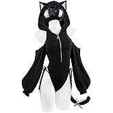 KORURACLUB Sexy Cat Maid Outfit Womens Lingerie Set Kitten Cat Claw Cosplay Sexy Sweater lingerie animal Cosplay lingerie