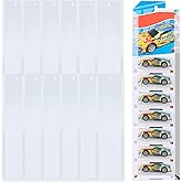 AEIMIAIDE 10Pcs Car Diecast Display Case Toy Car Sleeve for Hot-Wheels Match-Box Packaged Cars Storage, Holds Up to 70 Cars f