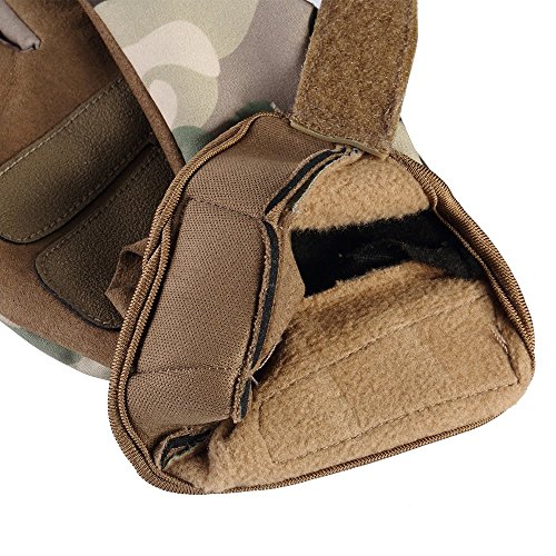Autumn Water Cold Weather Waterproof Touch Screen Winter Warmer Fleece Bicycle Multicam Tactical Airsoft Army Hard Knuckle Full Finger Gloves - Thumbnail 6