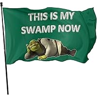 837 Shrek Get Out Of My Swamp Garden Sign Funny Banner 3x5 Ft Holiday Banner Garden Yard House Banner Indoor Outdoor Party Ho