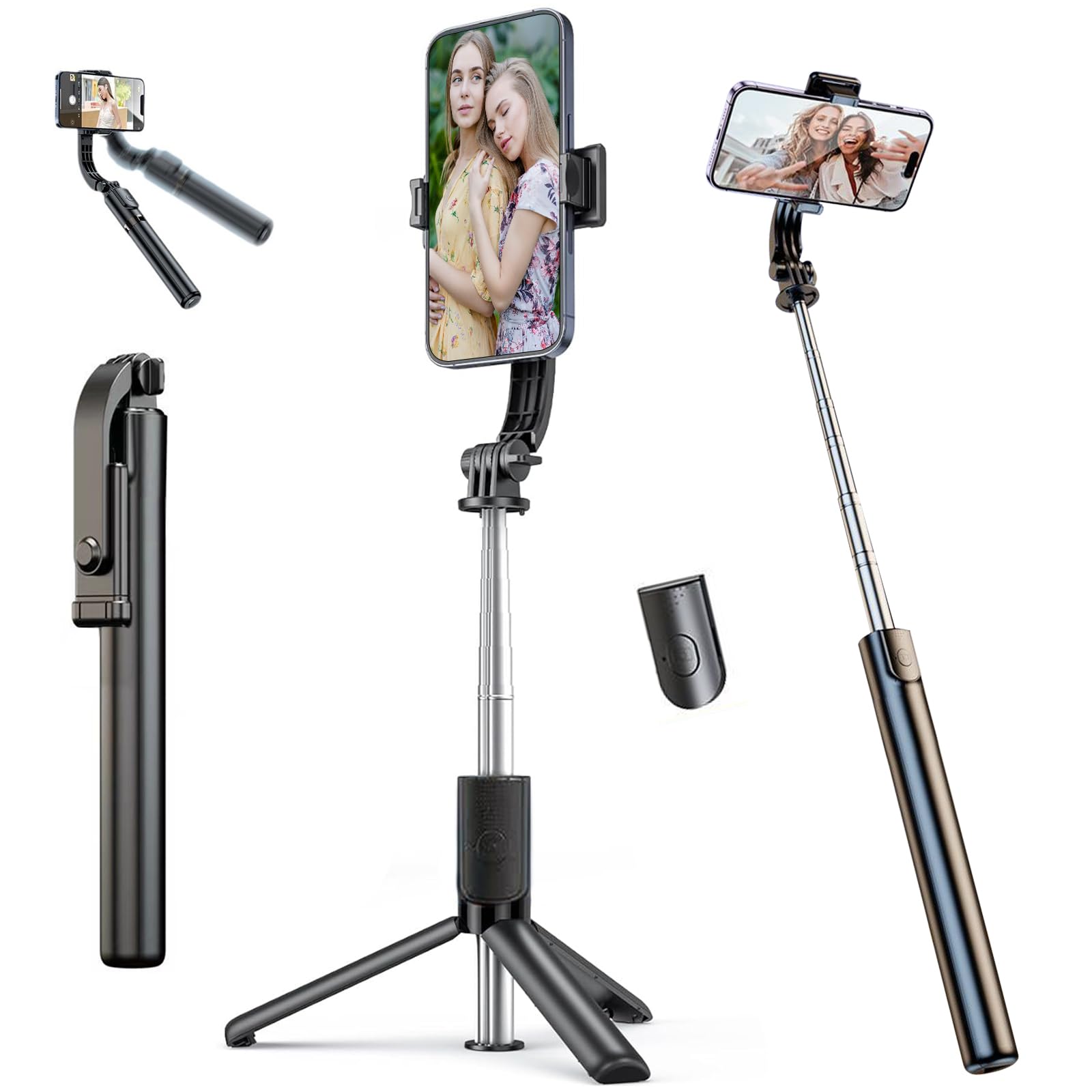 The Porodo Lifestyle Ultra-Compact Bluetooth Selfie Stick is an essential accessory for anyone who doesn't want to miss capturing fun memories. Made from stainless steel and ABS, it measures only 12