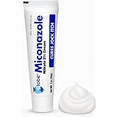Globe Miconazole Nitrate 2% Antifungal Cream, 1 oz Tube, 1 Pack | Athlete's Foot Care, Jock Itch Care, Ringworm Care, Antifungal Formula, Smooth Application, Compact Tube