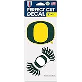 NCAA University of Oregon Perfect Cut Decal (Set of 2), 4" x 4"
