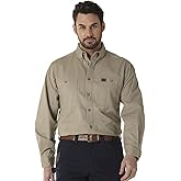 Wrangler Riggs Workwear Men's Logger Twill Long Sleeve Work Shirt