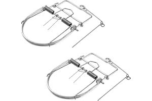 BIJIBIBOG 2 Pack of Small Live Animal Hunting Trap,Outdoor Hunting Tools Humane Animal Spring Traps, Catch Release Live Rat Traps Live Traps for Rat