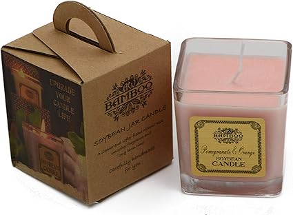 AW Velas Cera de Soja, Rosa, 7 x 7 x 7.5 cm