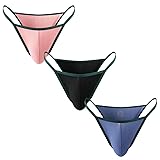 TAPUU Mens G String Underwear, Micro Ice Silk